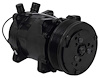 AC4514B Sanden 508 Style A/C Compressor w/ 7-Rib Serpentine Clutch Pulley, Black Finish, SD508/SD5H14 - image 1