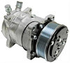 AC4514N Sanden 508 Style A/C Compressor w/ 7-Rib Serpentine Clutch Pulley, Natural Finish, SD508/SD5H14 - image 1