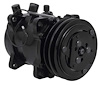 AC5104B Sanden 507 Style A/C Compressor w/ 2-Groove V-Belt Clutch Pulley, Black Finish, SD507/SD5H11 - image 1