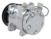 AC5104C Sanden 507 Style A/C Compressor w/ 2-Groove V-Belt Clutch Pulley, Chrome Finish, SD507/SD5H11 - image 3