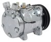 AC5104C Sanden 507 Style A/C Compressor w/ 2-Groove V-Belt Clutch Pulley, Chrome Finish, SD507/SD5H11 - image 4