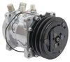 AC5104P Sanden 507 Style A/C Compressor w/ 2-Groove V-Belt Clutch Pulley, Polished Finish, SD507/SD5H11 - image 2