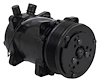 AC6698B Sanden 508 Style A/C Compressor w/ 8-Rib Serpentine Clutch Pulley, Black Finish, SD508/SD5H14 - image 1