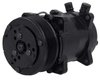 AC6698B Sanden 508 Style A/C Compressor w/ 8-Rib Serpentine Clutch Pulley, Black Finish, SD508/SD5H14 - image 2