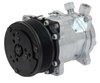 AC6698C Sanden 508 Style A/C Compressor w/ 8-Rib Serpentine Clutch Pulley, Chrome Finish, SD508/SD5H14 - image 2