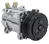 AC6698P Sanden 508 Style A/C Compressor w/ 8-Rib Serpentine Clutch Pulley, Polished Finish, SD508/SD5H14 - image 1