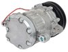 AC7170N Sanden 706 Style "Peanut" A/C Compressor w/ 2-Groove V-Belt Clutch Pulley - Natural Finish - SD7B10 - image 4