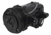 AC7176B Sanden 706 Style "Peanut" A/C Compressor w/ 6-Rib Serpentine Clutch Pulley - Black Finish - SD7B10 - image 2