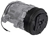 AC7176N Sanden 706 Style "Peanut" A/C Compressor w/ 6-Rib Serpentine Clutch Pulley - Natural Finish - SD7B10 - image 1
