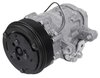 AC7176N Sanden 706 Style "Peanut" A/C Compressor w/ 6-Rib Serpentine Clutch Pulley - Natural Finish - SD7B10 - image 2