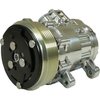 AC7176P Sanden 706 Style "Peanut" A/C Compressor w/ 6-Rib Serpentine Clutch Pulley - Polished Finish - SD7B10 - image 2