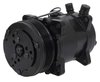 AC9560B Sanden 508 Style A/C Compressor w/ 6-Rib Serpentine Clutch Pulley, Black Finish, SD508/SD5H14 - image 2