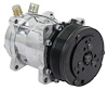 AC9560P Sanden 508 Style A/C Compressor w/ 6-Rib Serpentine Clutch Pulley, Polished Finish, SD508/SD5H14 - image 1