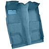AM1101841 1972-78 American Motors Gremlin; 1-Piece Passenger Area Carpet Set; Cutpile; Ocean Blue / Bright Blue - image 1