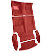 AM1188529 1969-70 American Motors AMX; 4-Speed Shifter; 5-Piece Complete Molded Carpet Set; Cutpile; Dark Red / Carmine - image 1