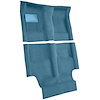 AM1212441 1969-70 American Motors AMX; 4-Speed Shifter; 2-Piece Passenger Area Carpet Set; Cutpile; Ocean Blue / Bright Blue - image 1