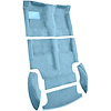 AM1212641 1969-70 American Motors AMX; Hurst 4-Speed Shifter; 5-Piece Complete Molded Carpet Set; Cutpile; Ocean Blue / Bright B - image 1