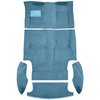 AM1212641 1969-70 American Motors AMX; Hurst 4-Speed Shifter; 5-Piece Complete Molded Carpet Set; Cutpile; Ocean Blue / Bright B - image 2