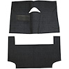 AM1297801 1964-65 American Motors American; 2-Door Convertible; 2-Piece Complete Molded Carpet Set; Loop; Black - image 1