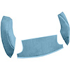 AM1302741 1969-70 American Motors AMX; 3-Piece Cargo Area Carpet Set; Cutpile; Ocean Blue / Bright Blue - image 1