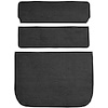 AM1384901 1975-80 American Motors Pacer; 2-Door Hatchback; 3-Piece Cargo Area Carpet Set; Cutpile; Black - image 1