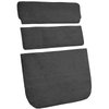 AM1384901 1975-80 American Motors Pacer; 2-Door Hatchback; 3-Piece Cargo Area Carpet Set; Cutpile; Black - image 2