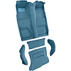 AM1386641 1972-78 American Motors Gremlin; 5-Piece Complete Molded Carpet Set; Cutpile; Ocean Blue / Bright Blue - image 1