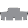AM15273 1971-74 American Motors Javelin; Long Trunk Mat; TM Foam Material; Blue Herringbone - image 1