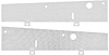 AP7236S 1967-72 Chevrolet, GMC C/K Truck; Cowl Vent Trash Guard; Stainless Steel; Pair - image 1