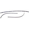 ATS6163 1961-63 AMC Rambler American; Convertible Top Rear Tack Strip Bow Set; Tacking Rail; Trimstick; 3-Piece - image 1