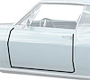 B10011 Door Frame Weatherstrip Seal 1967-68 GM Full Size;, 2 Door Hardtop, 2 Door Convertible, Pair - image 1