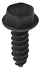 B11151 Tapping Screw, Hex Washer Head, #8-18 x 1/2" Long, Black Oxide - image 1