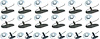 B1411 1964 Impala Except SS; Fender Molding Clips Set; 18 Clips, 18 Nuts - image 1