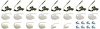 B1420 1964 Impala, Door Molding Clip Kit, LH and RH Sides, 30-Pieces - image 1