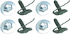 B1422 1964 Impala, Bel Air, Trunk Split Molding Clip Set - image 1