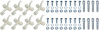 B1435 Headlamp Adjuster Hardware Set 1958-63 ; 64 Piece Kit - image 1