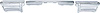 B17052 Rear Bumper Set 1963 Impala, Bel Air, Biscayne; Chrome; 3-Piece Set - image 1