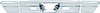 B17054 Rear Bumper Set 1966 Impala, Bel Air, Caprice; 3-Piece Set; Except Biscayne, Wagon - image 1