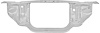 B1755W 1965-66 Impala, Bel Air, Biscayne, Caprice; Radiator Support; Silver Weld-Thru Coating - image 1