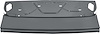 B17711A Rear Deck Lid Filler Panel for 1962-1964 Chevy Impala, Bel Air, Biscayne 2 Door