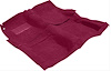 B2020B49 Molded Loop Carpet 1965-70 Impala, Bel Air, Caprice; 2-Door; With Auto Trans; Medium Red - image 1