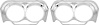 B239380 1962 Impala, Biscayne, Bel Air; Headlamp Bezel Set; Pair - image 1