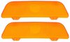 B403310 Park Light Lens 1960 Impala, Bel Air, Biscayne; Amber; Pair - image 2