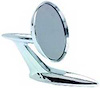 B9062 1959-60 Impala, Bel Air, Biscayne; Outer Door Mirror; Chrome; with Hardware - image 1
