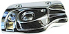 B9262R 1965-70 Impala, GM Full Size; Convertible Sunvisor Support Bracket; Polished Chrome; Passenger Side - image 1