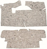 BC28 1965-70 Impala/Full Size Floor Jute Padding - image 1