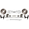 BK2056A 1955-64 Chevy, Bel Air, Biscayne, Impala,150, 210, Rear Disc Brake Conversion Set, with E-Brake Cables, Plain Rotors