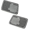 BP1108S 1970-72 Buick Skylark, GS, GS 455; Chrome Hood Grille Inserts: Pair