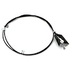 BP1180Z 1969-72 Pontiac GTO, LeMans: 1970-72 Oldsmobile Cutlass Supreme, Cutlass, F85, Inside Hood Release Handle/Cable - image 1