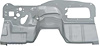 C128BW 1969 Camaro / Firebird; Firewall Panel; with Heater Only; Weld-Thru Primer - image 1